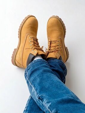 Timberland Wheat/Tan Classic Lace-Up Work Boots